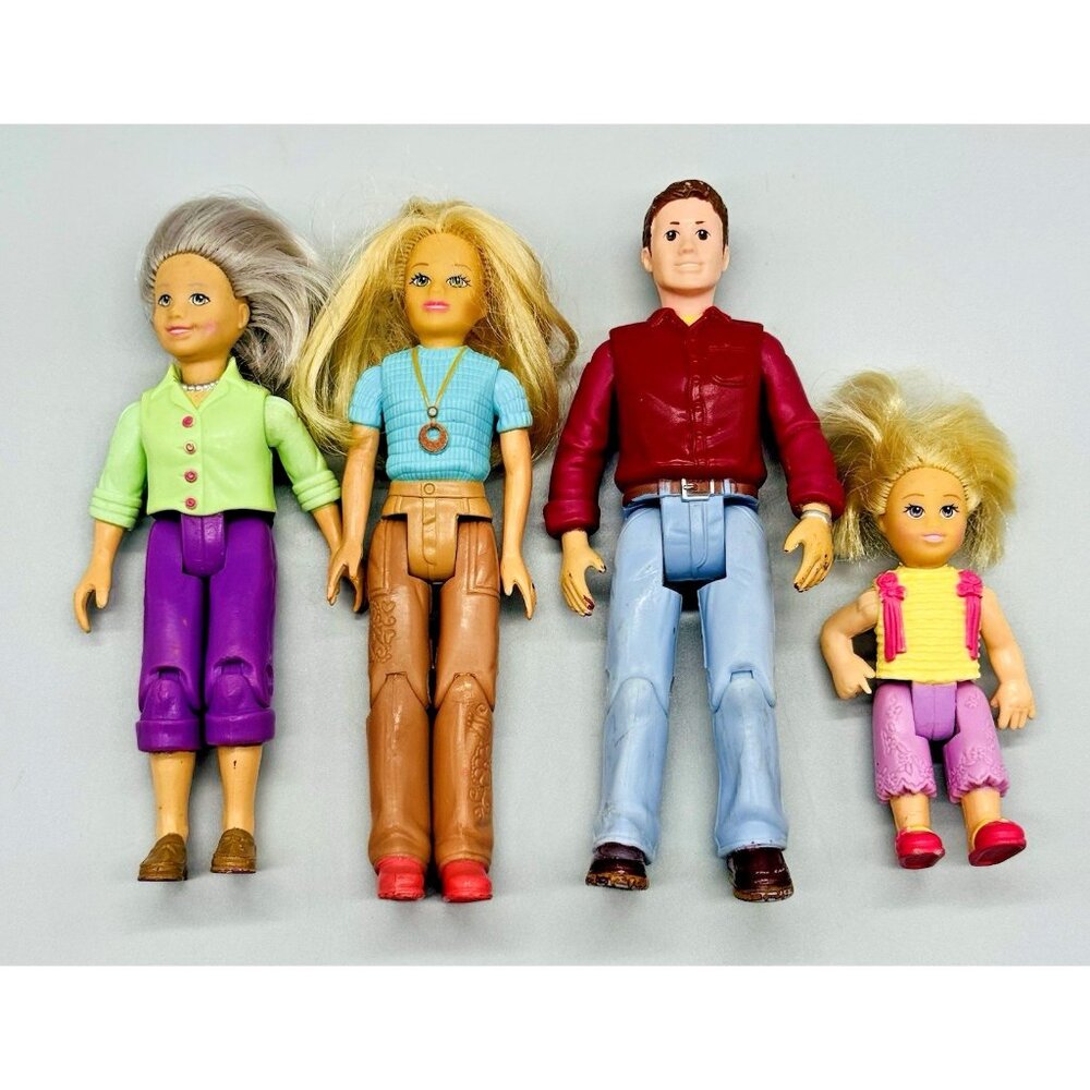 Fisher Price Loving Family Mother Father Grandmother Girl Doll‎ Lot of 4 #2
